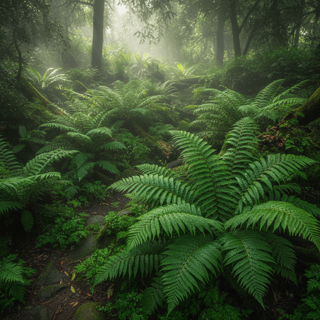 Helechos frondosos