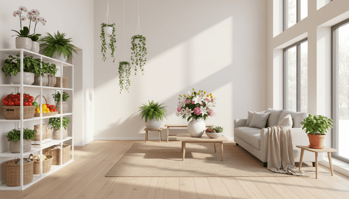 Helechos y plantas de follaje