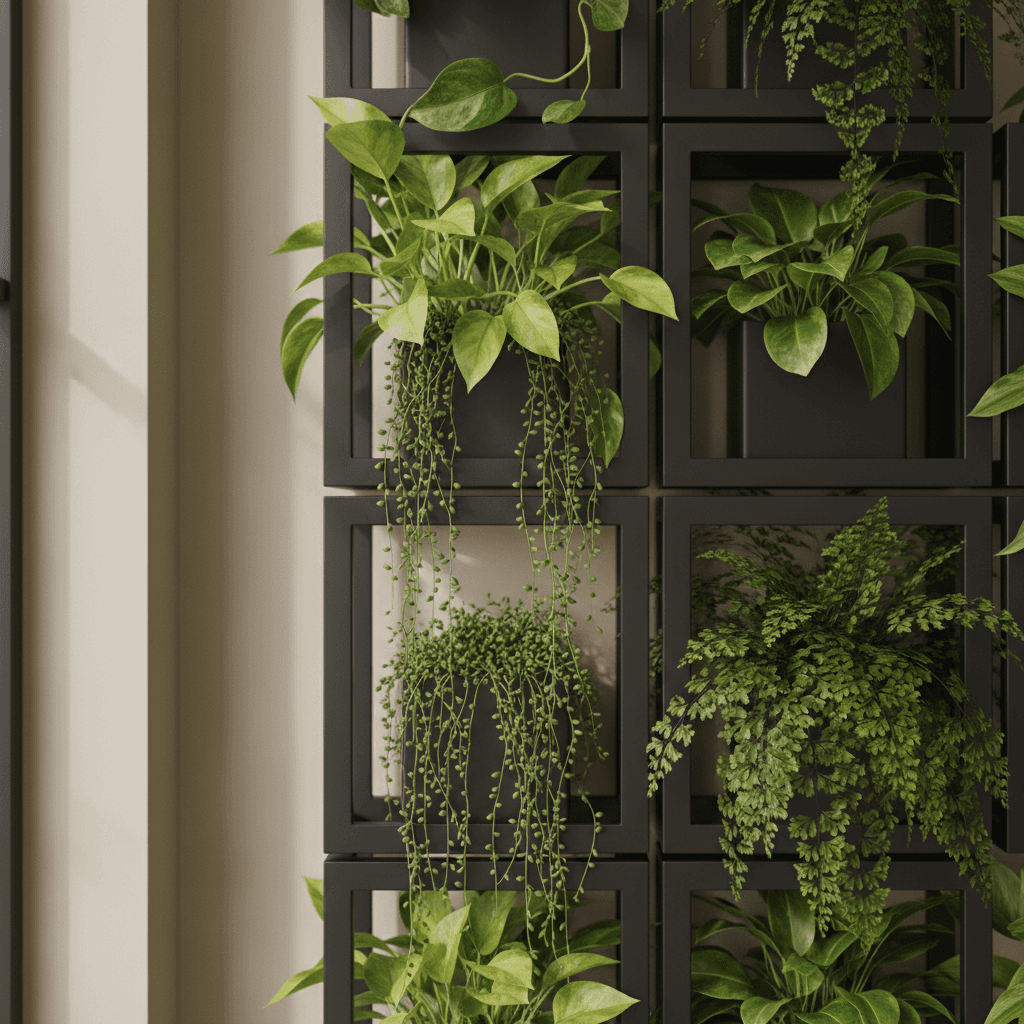 Helechos con follaje abundante